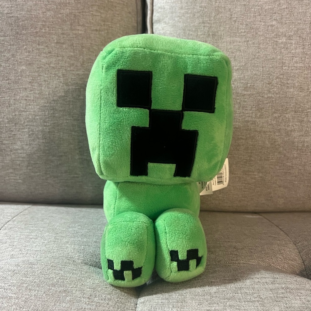 Creeper Plush coin bank